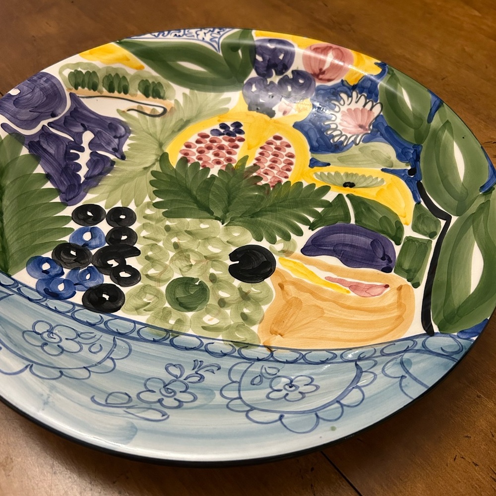 Ceramic Platter by Favanol, Martinique Collection